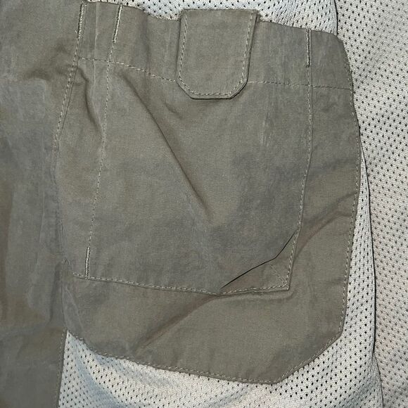 Columbia Mens Windbreaker Jacket Collar Lined Taupe Green XXL EUC - Picture 6 of 10